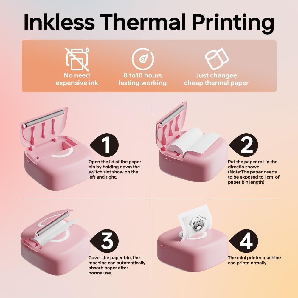 Mini Thermal Printer (Inkless)